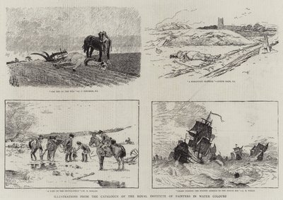 Illustrazioni dal Catalogo del Royal Institute of Painters in Water Colours da John Charles Dollman